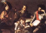 VALENTIN DE BOULOGNE The Four Ages of Man Spain oil painting artist